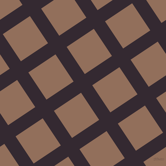 34/124 degree angle diagonal checkered chequered lines, 47 pixel line width, 114 pixel square size, Melanzane and Beaver plaid checkered seamless tileable