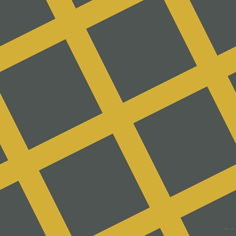 27/117 degree angle diagonal checkered chequered lines, 79 pixel line width, 285 pixel square size, Metallic Gold and Cape Cod plaid checkered seamless tileable