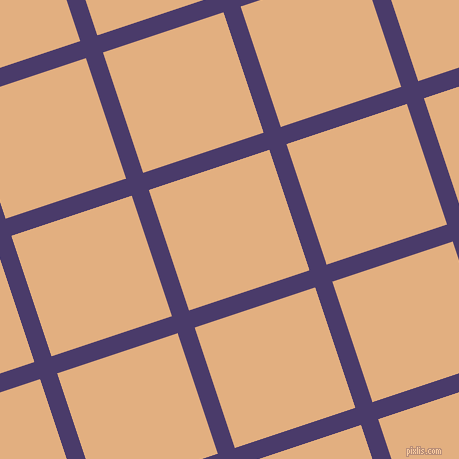 18/108 degree angle diagonal checkered chequered lines, 18 pixel line width, 127 pixel square size, Meteorite and Manhattan plaid checkered seamless tileable