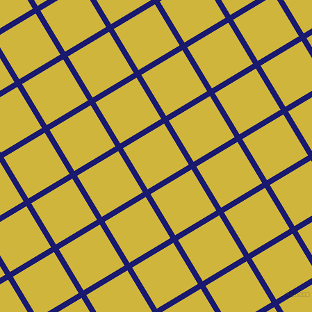 31/121 degree angle diagonal checkered chequered lines, 8 pixel line width, 69 pixel square size, Midnight Blue and Old Gold plaid checkered seamless tileable