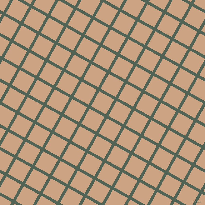 61/151 degree angle diagonal checkered chequered lines, 12 pixel line width, 70 pixel square size, Mineral Green and Cameo plaid checkered seamless tileable