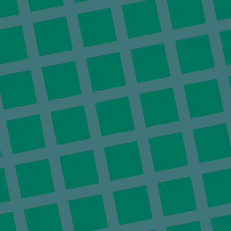 11/101 degree angle diagonal checkered chequered lines, 23 pixel line width, 69 pixel square size, Ming and Tropical Rain Forest plaid checkered seamless tileable