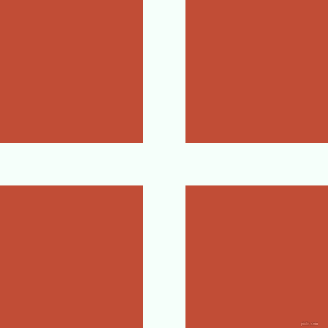 checkered chequered horizontal vertical lines, 87 pixel line width, 585 pixel square size, Mint Cream and Grenadier plaid checkered seamless tileable