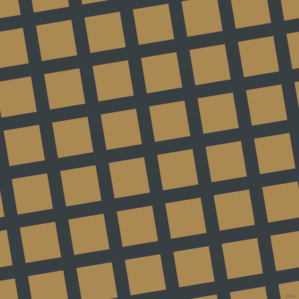 9/99 degree angle diagonal checkered chequered lines, 45 pixel lines width, 122 pixel square size, Mirage and Teak plaid checkered seamless tileable