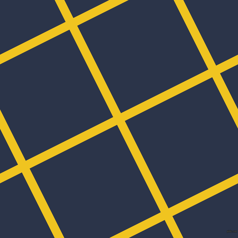 27/117 degree angle diagonal checkered chequered lines, 30 pixel line width, 338 pixel square size, Moon Yellow and Bunting plaid checkered seamless tileable