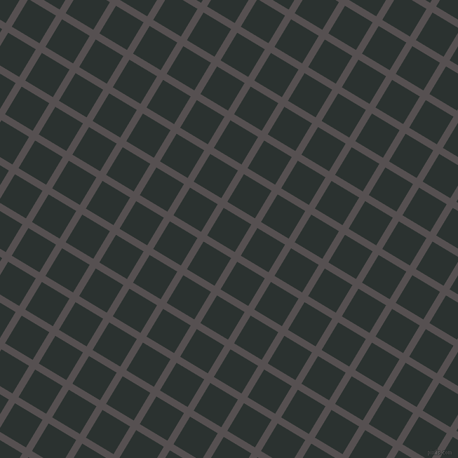 59/149 degree angle diagonal checkered chequered lines, 10 pixel line width, 46 pixel square size, Mortar and Woodsmoke plaid checkered seamless tileable
