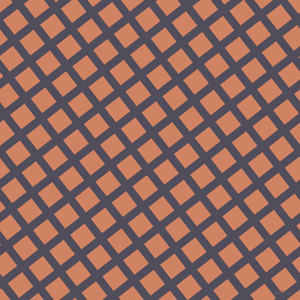 38/128 degree angle diagonal checkered chequered lines, 16 pixel lines width, 37 pixel square size, Mulled Wine and Burning Sand plaid checkered seamless tileable