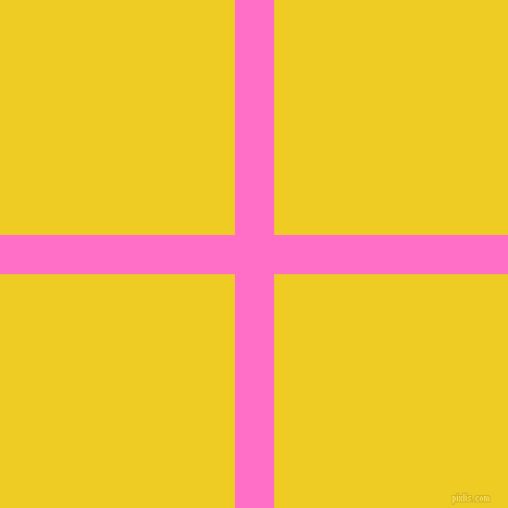 checkered chequered horizontal vertical lines, 36 pixel line width, 431 pixel square size, Neon Pink and Broom plaid checkered seamless tileable