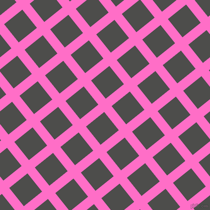39/129 degree angle diagonal checkered chequered lines, 19 pixel lines width, 47 pixel square size, Neon Pink and Thunder plaid checkered seamless tileable