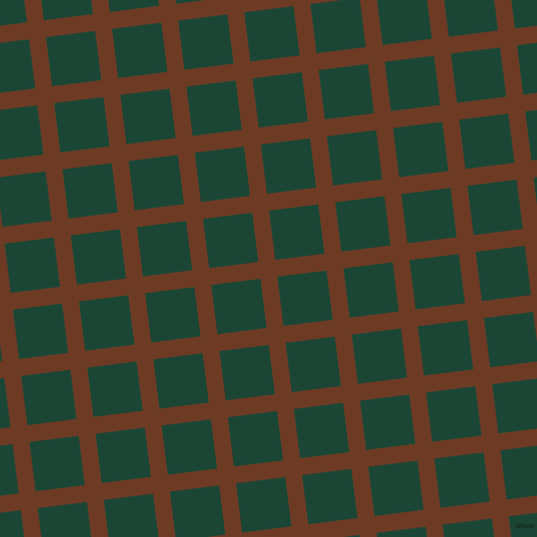7/97 degree angle diagonal checkered chequered lines, 34 pixel line width, 99 pixel square size, New Amber and Sherwood Green plaid checkered seamless tileable