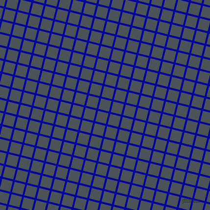 76/166 degree angle diagonal checkered chequered lines, 4 pixel lines width, 22 pixel square size, New Midnight Blue and Trout plaid checkered seamless tileable