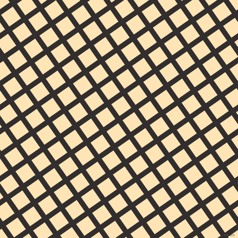 35/125 degree angle diagonal checkered chequered lines, 17 pixel line width, 47 pixel square size, Night Rider and Moccasin plaid checkered seamless tileable
