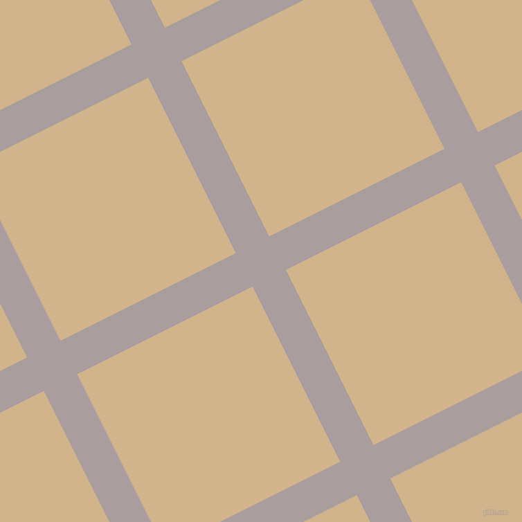 27/117 degree angle diagonal checkered chequered lines, 54 pixel lines width, 283 pixel square size, Nobel and Tan plaid checkered seamless tileable