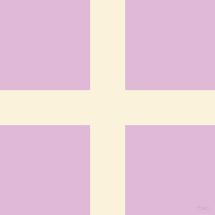 checkered chequered horizontal vertical lines, 112 pixel line width, 575 pixel square size, Off Yellow and French Lilac plaid checkered seamless tileable