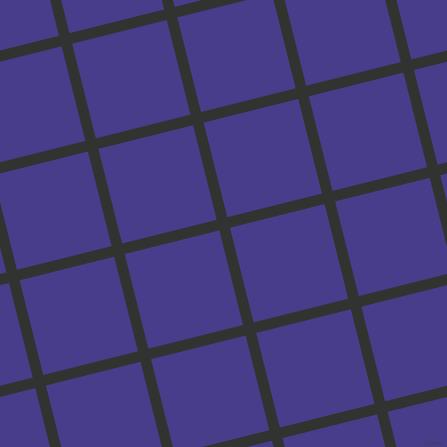 14/104 degree angle diagonal checkered chequered lines, 22 pixel lines width, 197 pixel square size, Oil and Dark Slate Blue plaid checkered seamless tileable