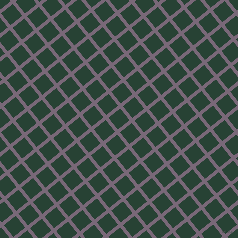 39/129 degree angle diagonal checkered chequered lines, 12 pixel line width, 52 pixel square size, Old Lavender and English Holly plaid checkered seamless tileable