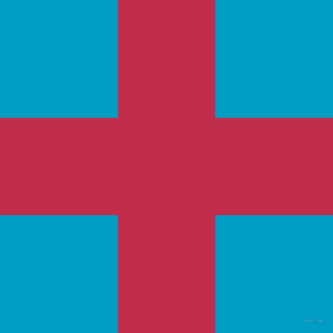 checkered chequered horizontal vertical lines, 200 pixel lines width, 484 pixel square size, Old Rose and Pacific Blue plaid checkered seamless tileable