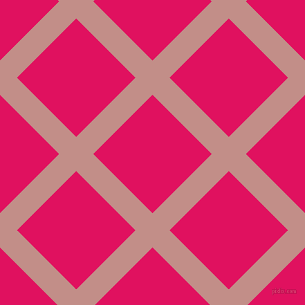 45/135 degree angle diagonal checkered chequered lines, 35 pixel line width, 121 pixel square size, Oriental Pink and Ruby plaid checkered seamless tileable