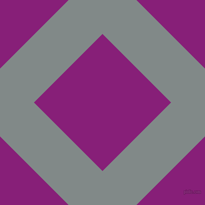 45/135 degree angle diagonal checkered chequered lines, 99 pixel line width, 200 pixel square size, Oslo Grey and Dark Purple plaid checkered seamless tileable