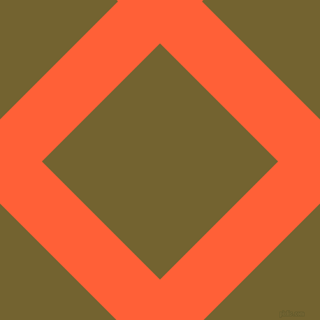45/135 degree angle diagonal checkered chequered lines, 85 pixel line width, 239 pixel square size, Outrageous Orange and Himalaya plaid checkered seamless tileable