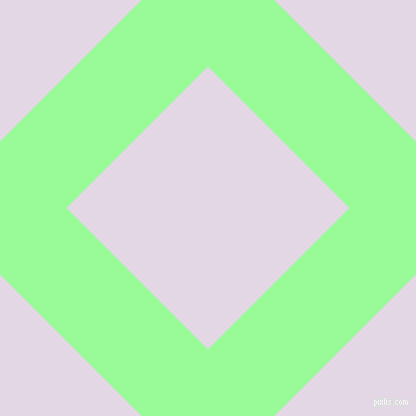 45/135 degree angle diagonal checkered chequered lines, 94 pixel lines width, 200 pixel square size, Pale Green and Snuff plaid checkered seamless tileable