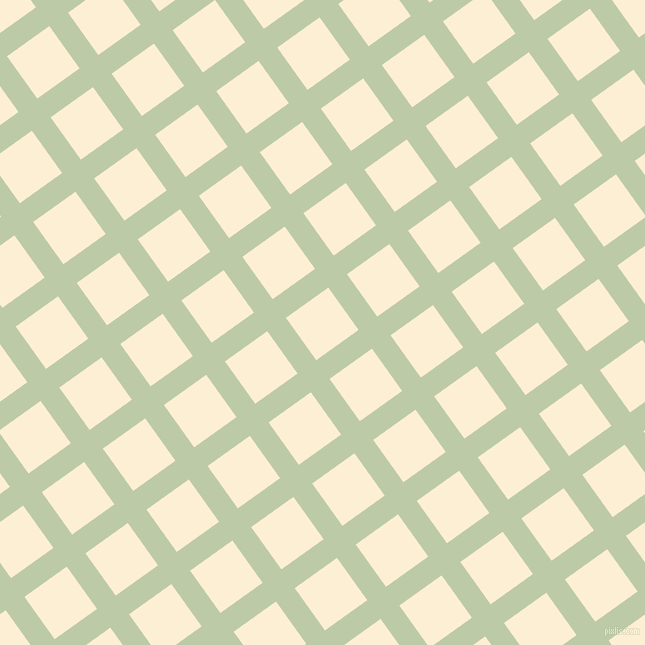 36/126 degree angle diagonal checkered chequered lines, 23 pixel line width, 52 pixel square size, Pale Leaf and Varden plaid checkered seamless tileable
