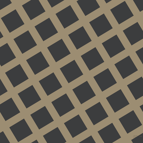 31/121 degree angle diagonal checkered chequered lines, 29 pixel line width, 68 pixel square size, Pale Oyster and Baltic Sea plaid checkered seamless tileable