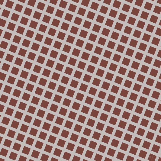 68/158 degree angle diagonal checkered chequered lines, 10 pixel line width, 23 pixel square size, Pale Slate and Bole plaid checkered seamless tileable