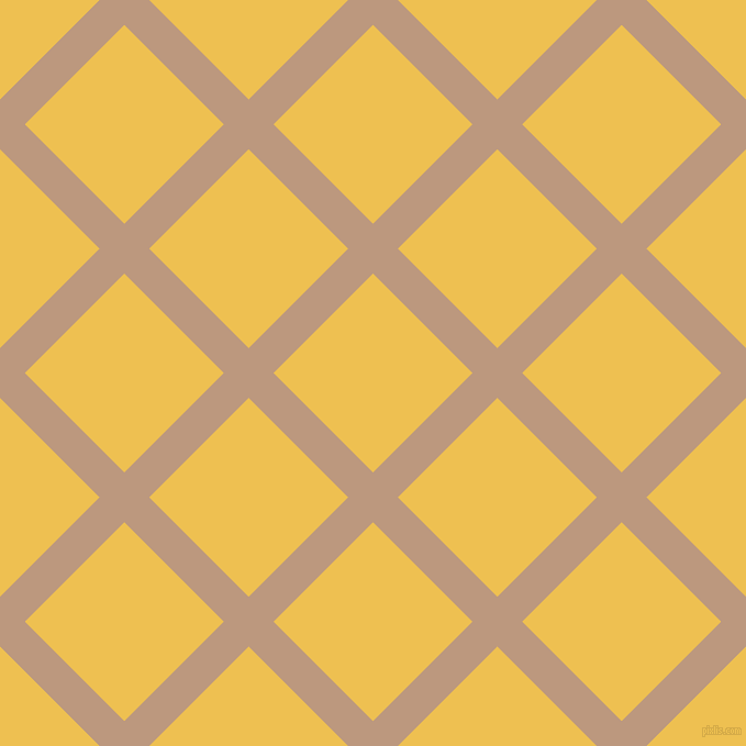 45/135 degree angle diagonal checkered chequered lines, 32 pixel lines width, 128 pixel square size, Pale Taupe and Cream Can plaid checkered seamless tileable