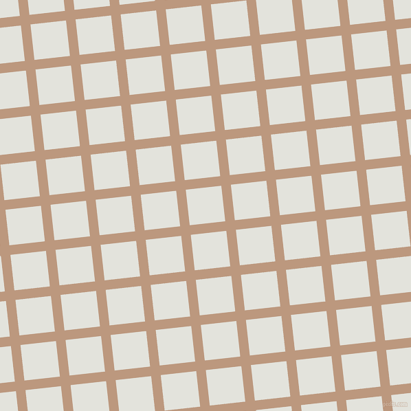 6/96 degree angle diagonal checkered chequered lines, 14 pixel lines width, 52 pixel square size, Pale Taupe and Snow Drift plaid checkered seamless tileable