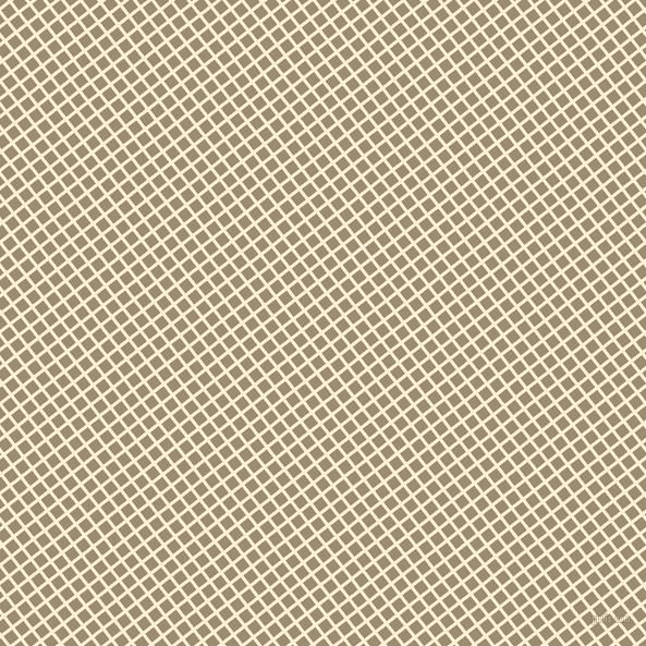 38/128 degree angle diagonal checkered chequered lines, 3 pixel line width, 10 pixel square size, Papaya Whip and Pale Oyster plaid checkered seamless tileable