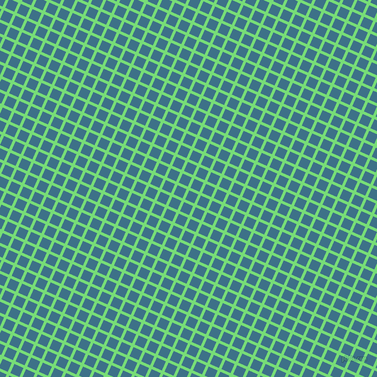 66/156 degree angle diagonal checkered chequered lines, 4 pixel line width, 14 pixel square size, Pastel Green and Calypso plaid checkered seamless tileable
