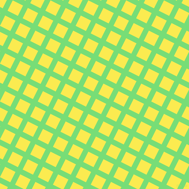 63/153 degree angle diagonal checkered chequered lines, 18 pixel lines width, 39 pixel square size, Pastel Green and Paris Daisy plaid checkered seamless tileable
