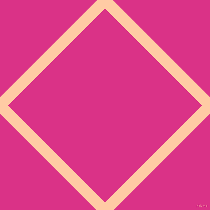 45/135 degree angle diagonal checkered chequered lines, 38 pixel lines width, 446 pixel square size, Peach and Deep Cerise plaid checkered seamless tileable