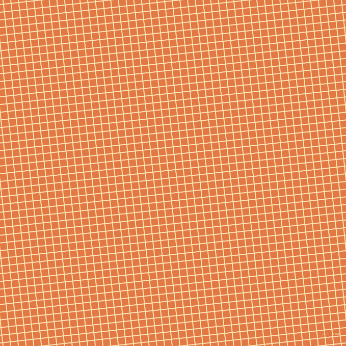 6/96 degree angle diagonal checkered chequered lines, 2 pixel line width, 13 pixel square size, Peach-Yellow and Jaffa plaid checkered seamless tileable