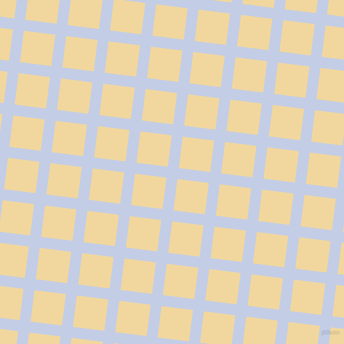 83/173 degree angle diagonal checkered chequered lines, 22 pixel line width, 63 pixel square size, Periwinkle and Splash plaid checkered seamless tileable
