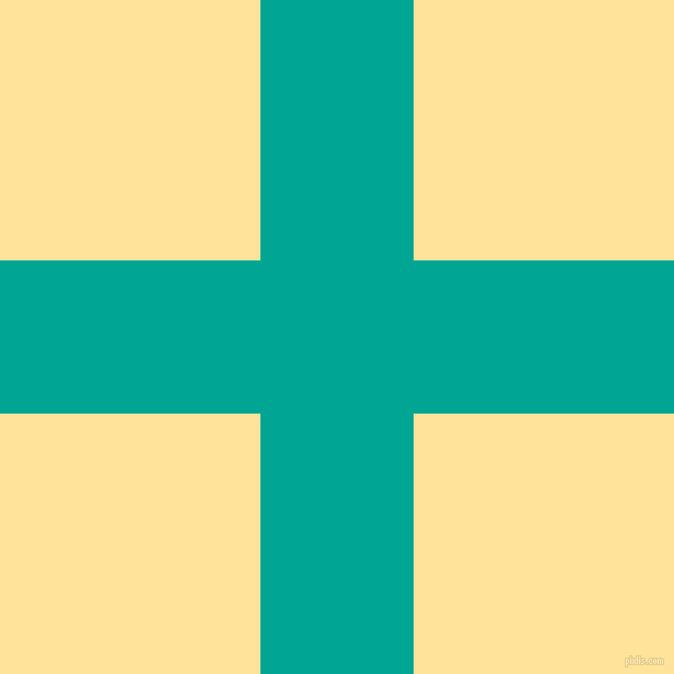 checkered chequered horizontal vertical lines, 140 pixel lines width, 476 pixel square size, Persian Green and Cream Brulee plaid checkered seamless tileable