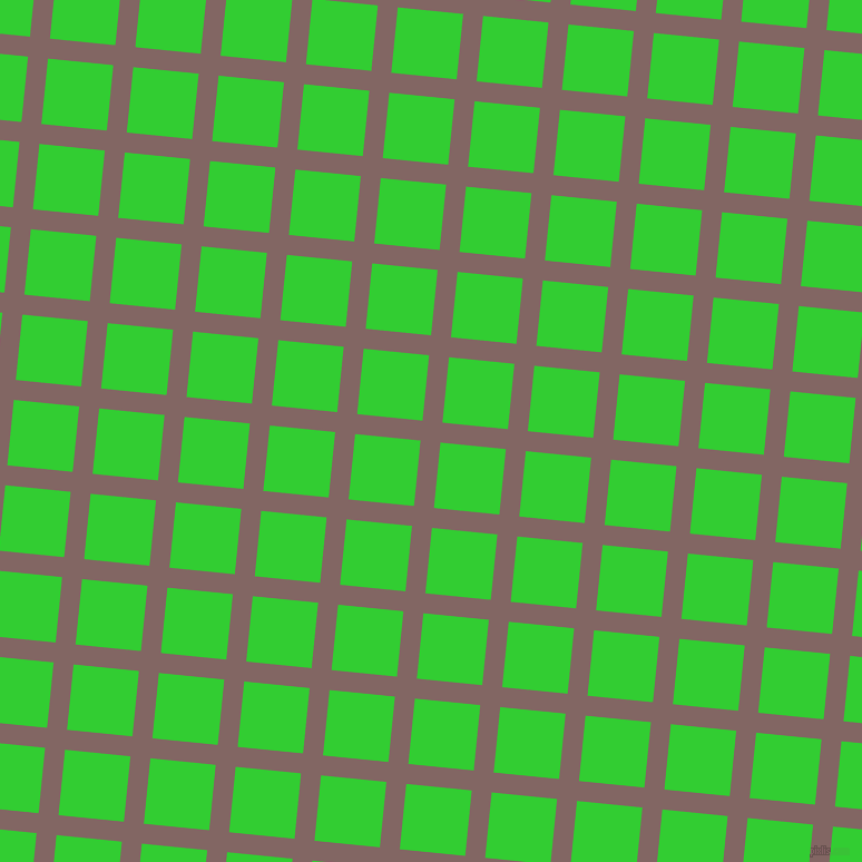 84/174 degree angle diagonal checkered chequered lines, 18 pixel lines width, 59 pixel square size, Pharlap and Lime Green plaid checkered seamless tileable