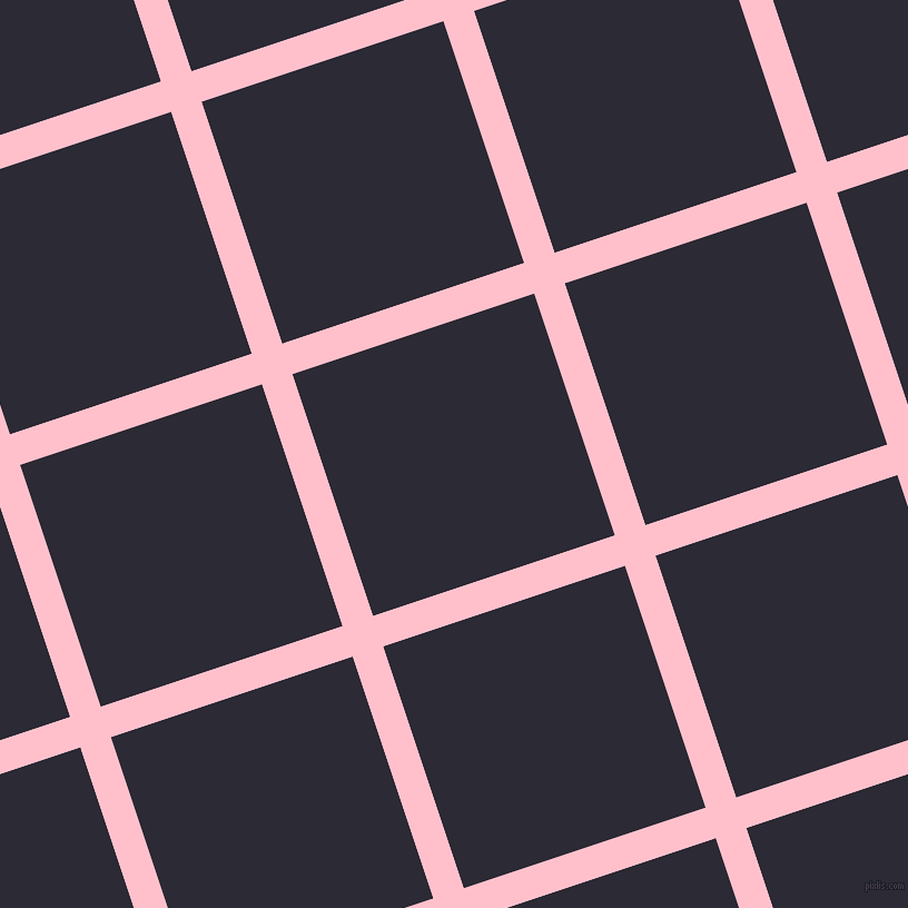 18/108 degree angle diagonal checkered chequered lines, 29 pixel lines width, 229 pixel square size, Pink and Haiti plaid checkered seamless tileable