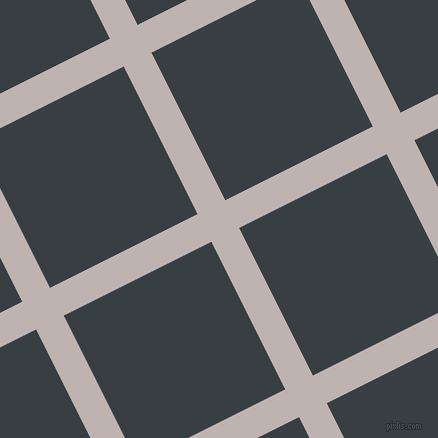 27/117 degree angle diagonal checkered chequered lines, 31 pixel line width, 165 pixel square size, Pink Swan and Mirage plaid checkered seamless tileable