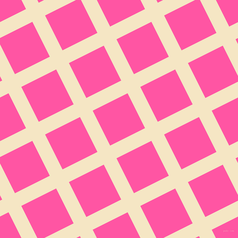 27/117 degree angle diagonal checkered chequered lines, 46 pixel line width, 126 pixel square size, Pipi and Brilliant Rose plaid checkered seamless tileable