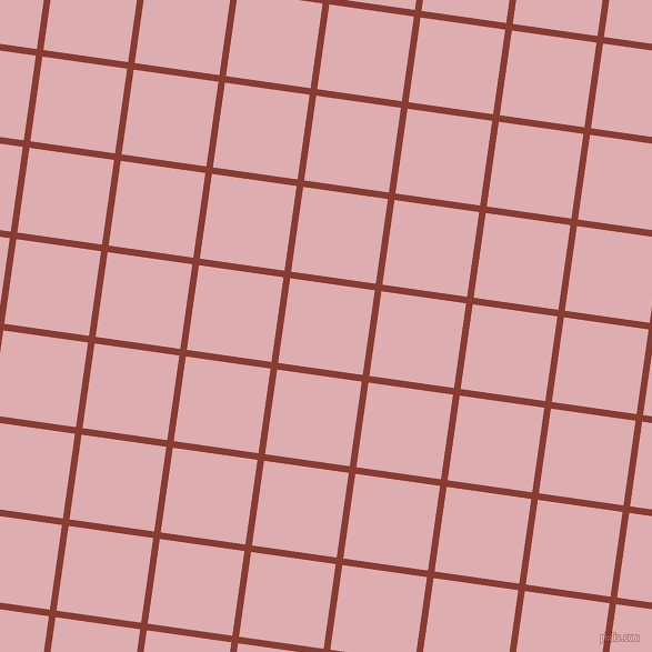 82/172 degree angle diagonal checkered chequered lines, 6 pixel line width, 77 pixel square size, Prairie Sand and Pale Chestnut plaid checkered seamless tileable