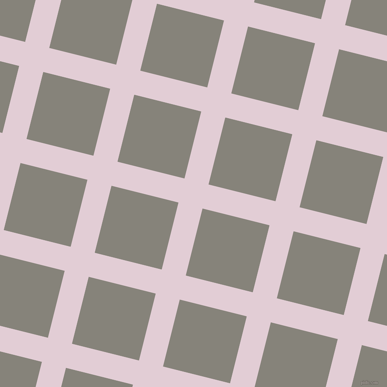 76/166 degree angle diagonal checkered chequered lines, 51 pixel lines width, 142 pixel square size, Prim and Friar Grey plaid checkered seamless tileable