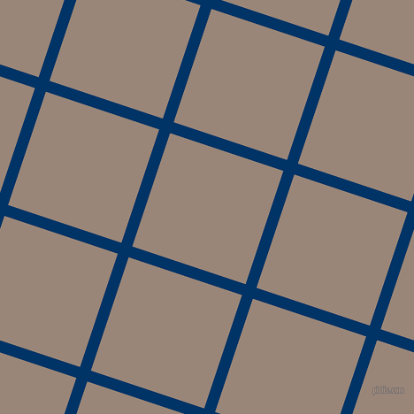 72/162 degree angle diagonal checkered chequered lines, 13 pixel lines width, 135 pixel square size, Prussian Blue and Almond Frost plaid checkered seamless tileable