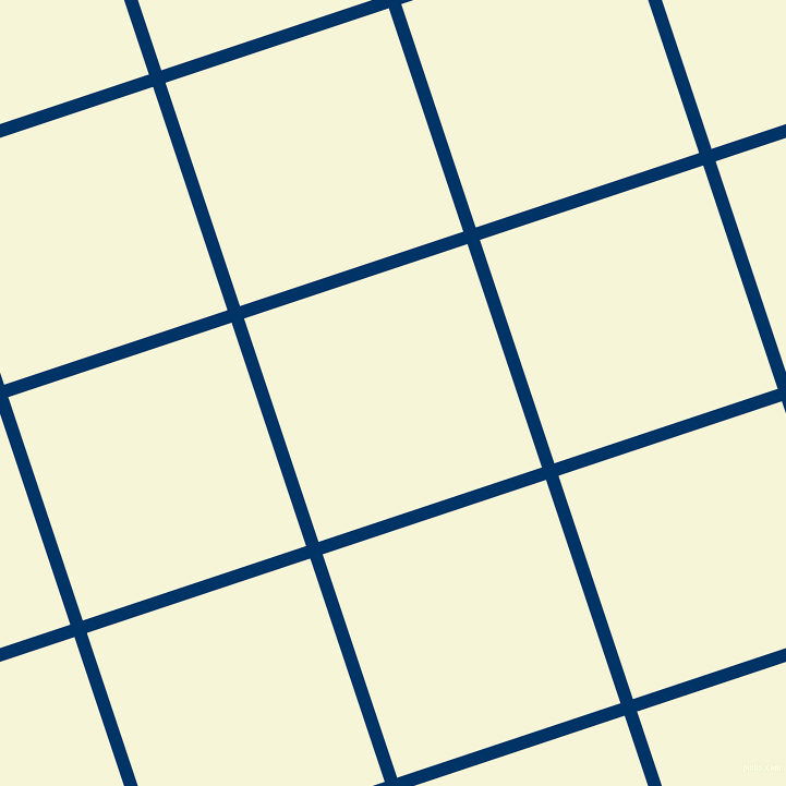18/108 degree angle diagonal checkered chequered lines, 12 pixel lines width, 216 pixel square size, Prussian Blue and Hint Of Yellow plaid checkered seamless tileable