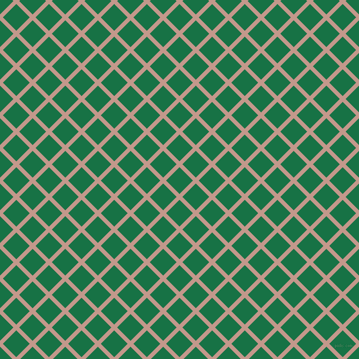45/135 degree angle diagonal checkered chequered lines, 8 pixel lines width, 37 pixel square size, Quicksand and Dark Spring Green plaid checkered seamless tileable