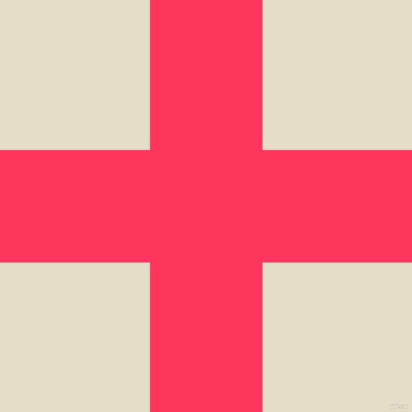 checkered chequered horizontal vertical lines, 225 pixel line width, 599 pixel square size, Radical Red and Travertine plaid checkered seamless tileable