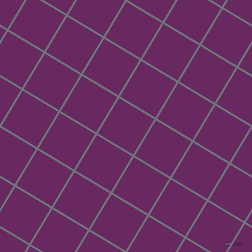 59/149 degree angle diagonal checkered chequered lines, 4 pixel lines width, 81 pixel square size, Raven and Palatinate Purple plaid checkered seamless tileable
