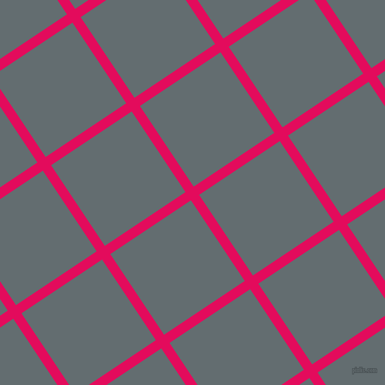 34/124 degree angle diagonal checkered chequered lines, 14 pixel line width, 138 pixel square size, Razzmatazz and Pale Sky plaid checkered seamless tileable