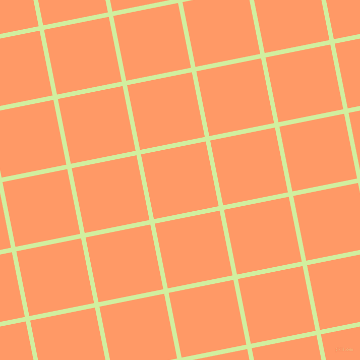 11/101 degree angle diagonal checkered chequered lines, 9 pixel lines width, 131 pixel square size, Reef and Atomic Tangerine plaid checkered seamless tileable